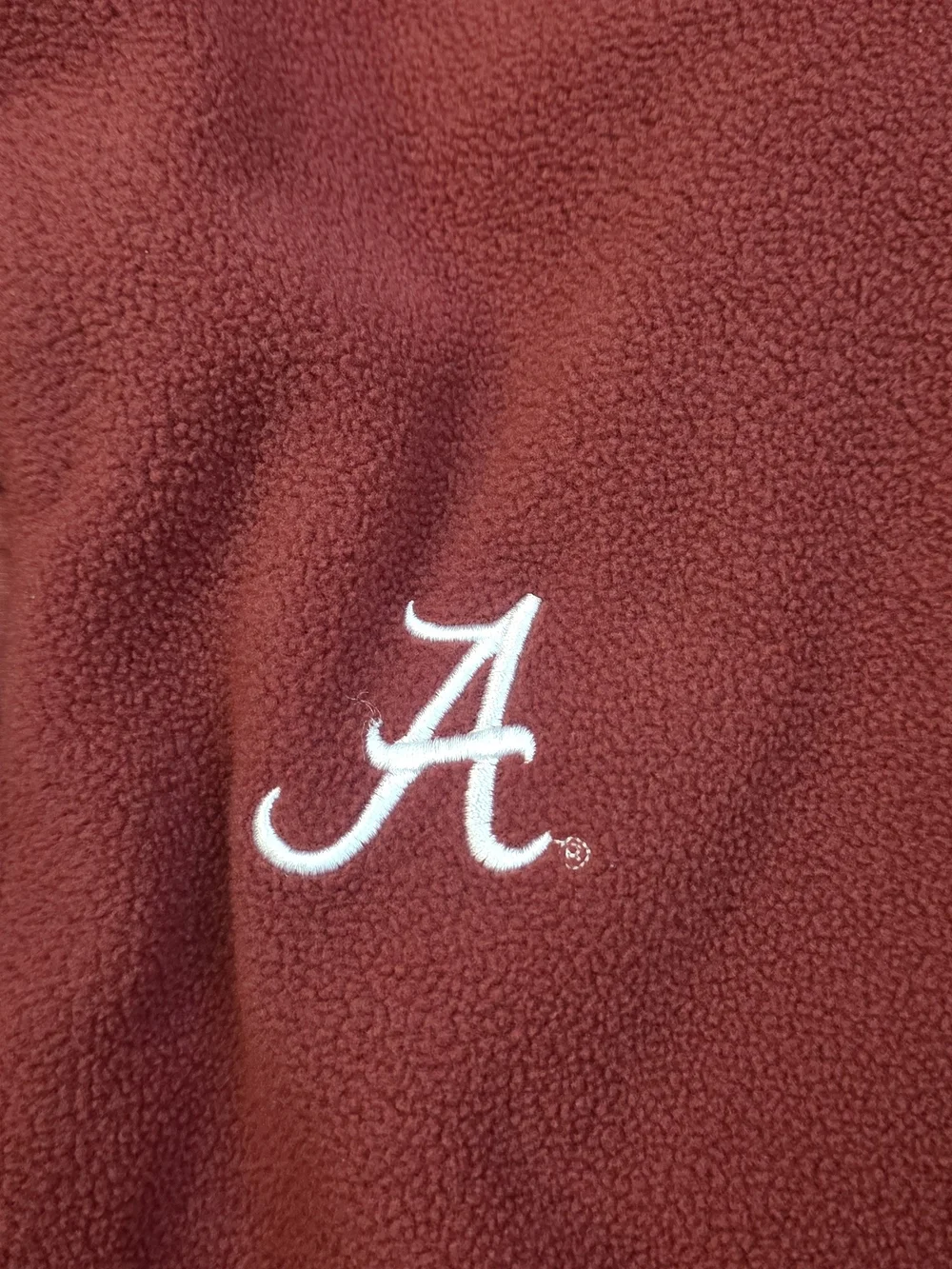 Alabama Crimson Tide Collegiate Full-Zip Fleece Jacket with 'A' Script